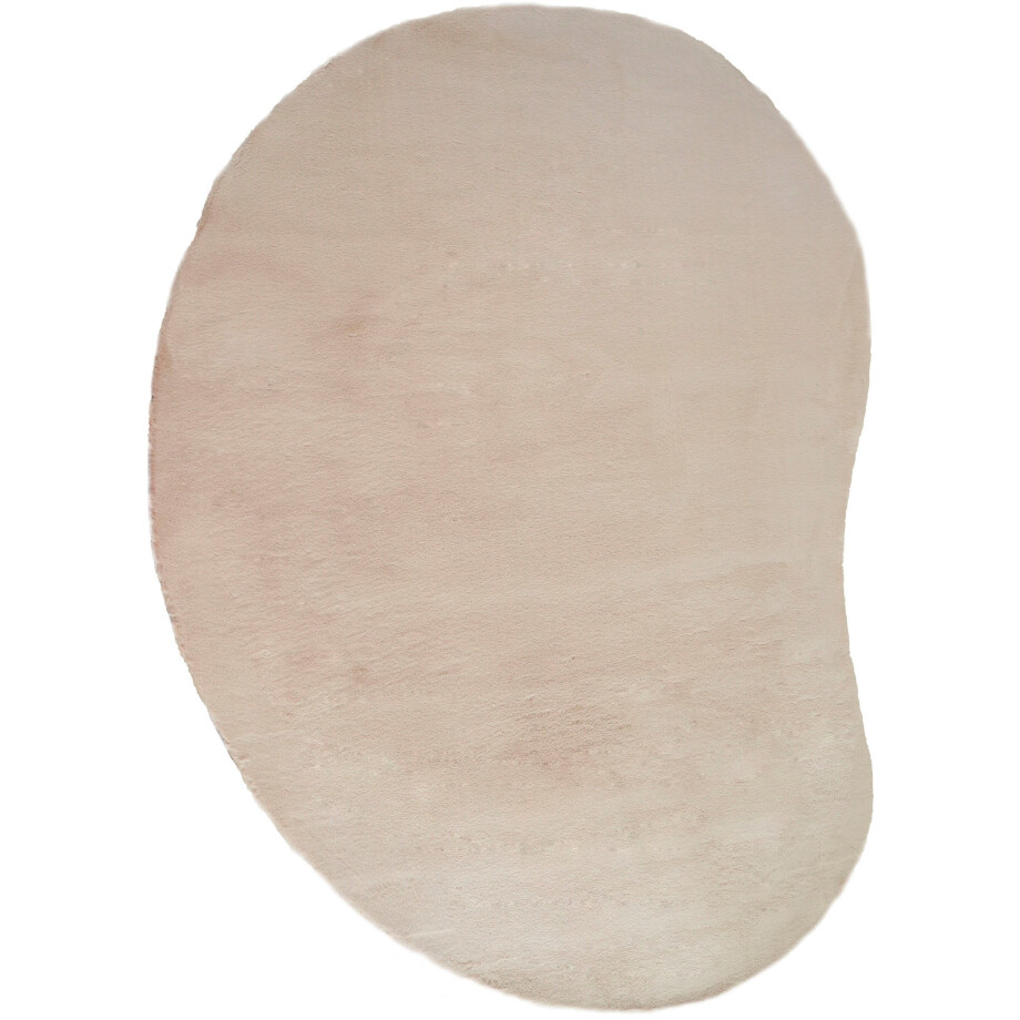 Bruno Banani Hoogpolig vloerkleed Rabbit 2 Bean, kunstbont tapijt, modern, bijzondere vorm Konijnenbont-grip, microvezel, woonkamer, slaapkamer, eetkamer afbeelding 1