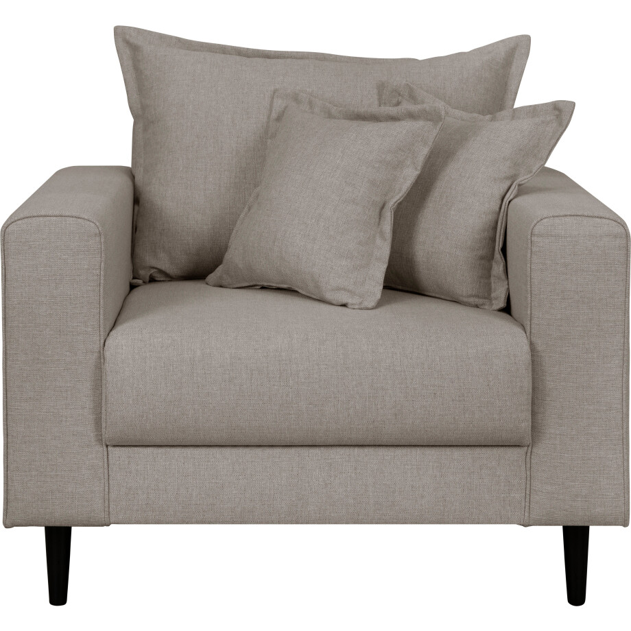 Home affaire Fauteuil VEYRAS incl. kussen met bies, los rugkussen, b/d/h: 95/84/76 cm afbeelding 1