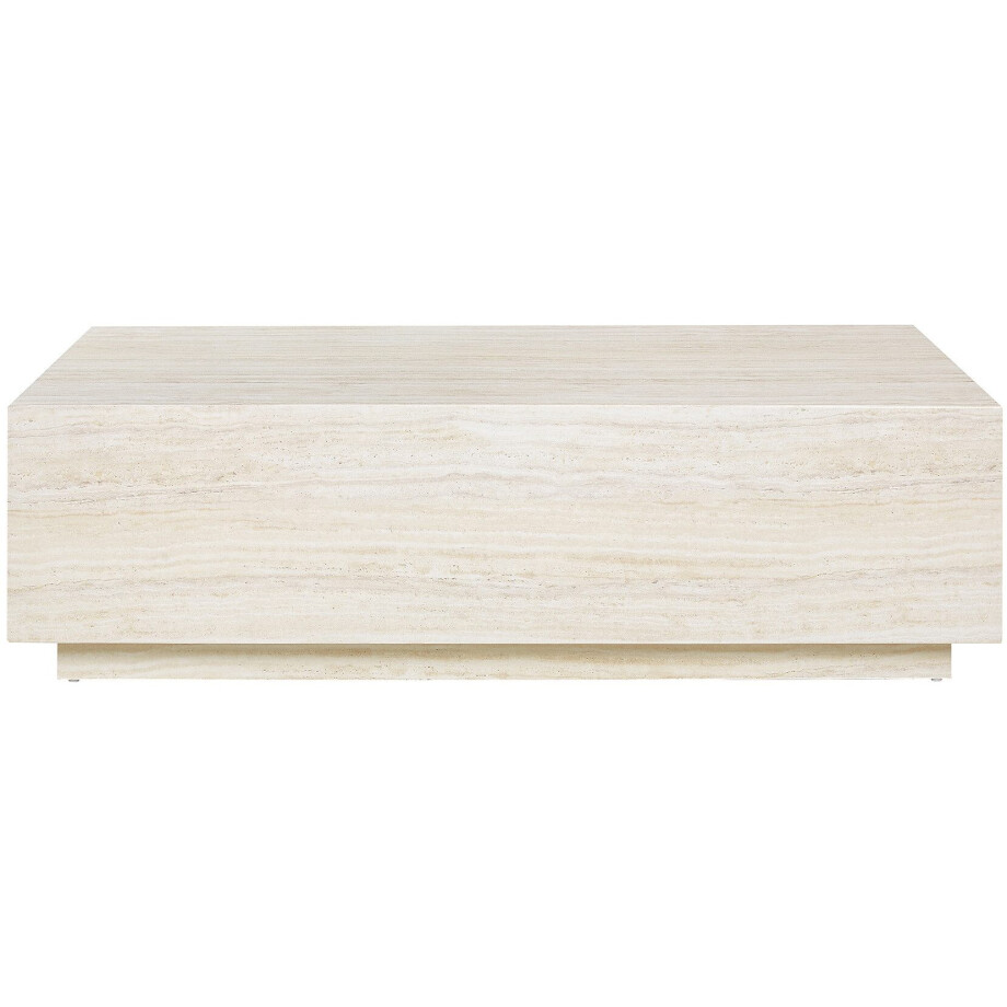 SalesFever Salontafel Almeria bijzettafel B/D 120/75 cm rechthoekig 120x75 cm, in marmerlook gefolieerd afbeelding 1