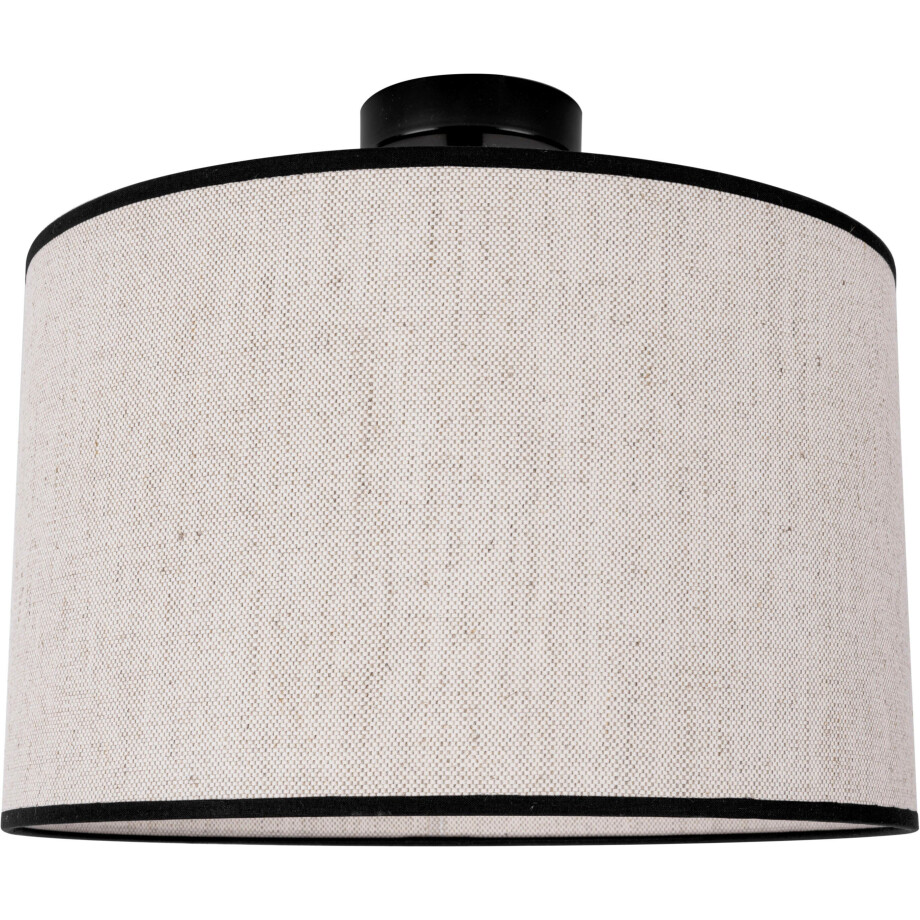andas Plafondlamp Virrat, in Scandinavische stijl Plafondlamp met linnen kap, in tijdloos ontwerp, gemaakt in Europa (1 stuk) afbeelding 1
