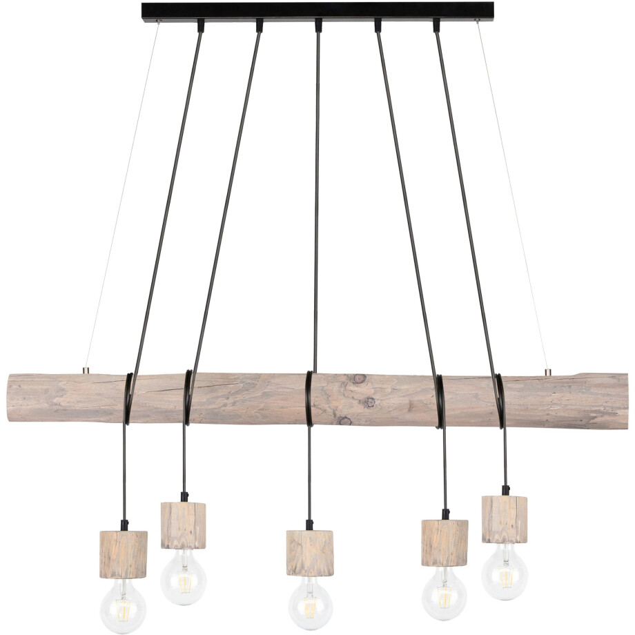 SPOT Light Hanglamp TRABO PINO Hanglamp, houten balk van massief grenenhout Ø 8-12 cm afbeelding 1