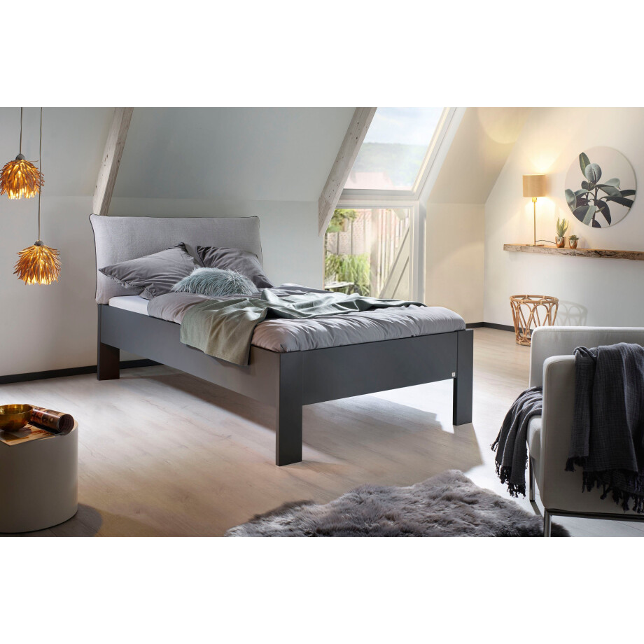 rauch Futonbed Aditio Hoofdbord weefstof met afgezette opstaande naad afbeelding 1