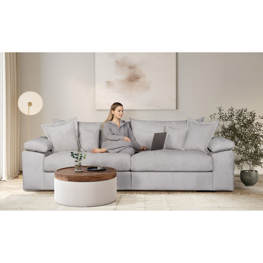 Home affaire Megabank Soft&Cosy XL - breedte 246 cm Mega-bank, in corduroy, met binnenvering afbeelding 1