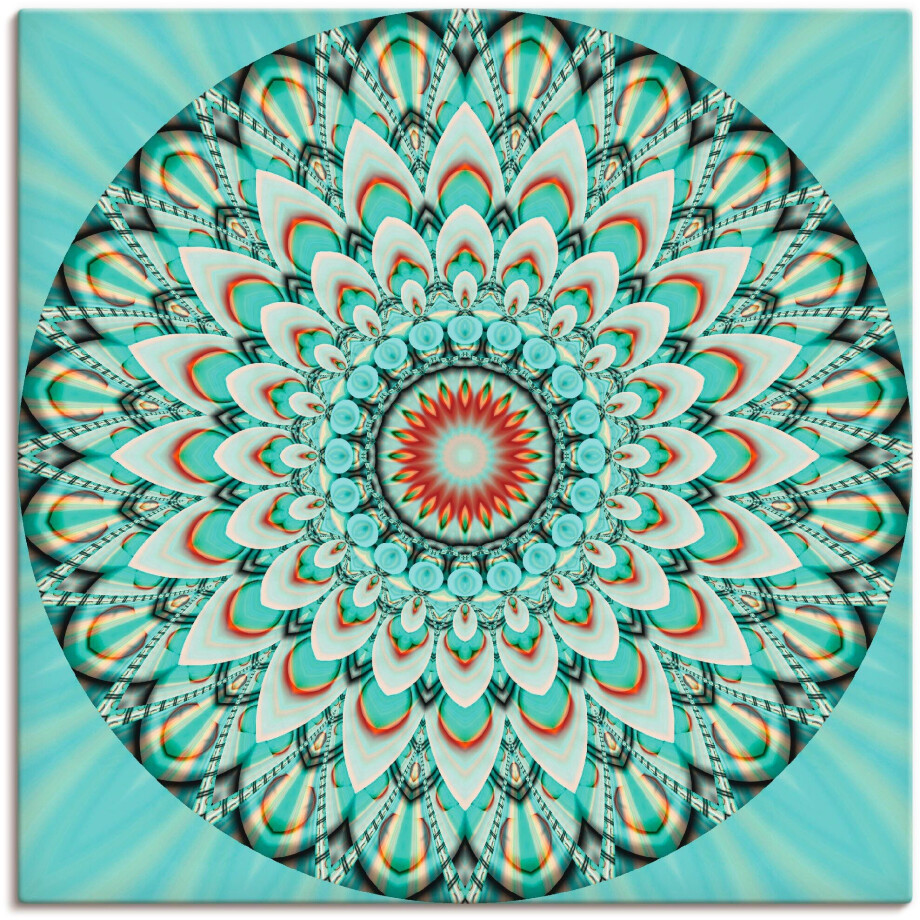 Artland Artprint Mandala integriteit als artprint op linnen, muursticker in verschillende maten afbeelding 1