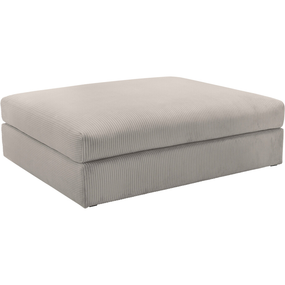 Home affaire Hocker Soft&Cosy XXL van ribfluweel afbeelding 1
