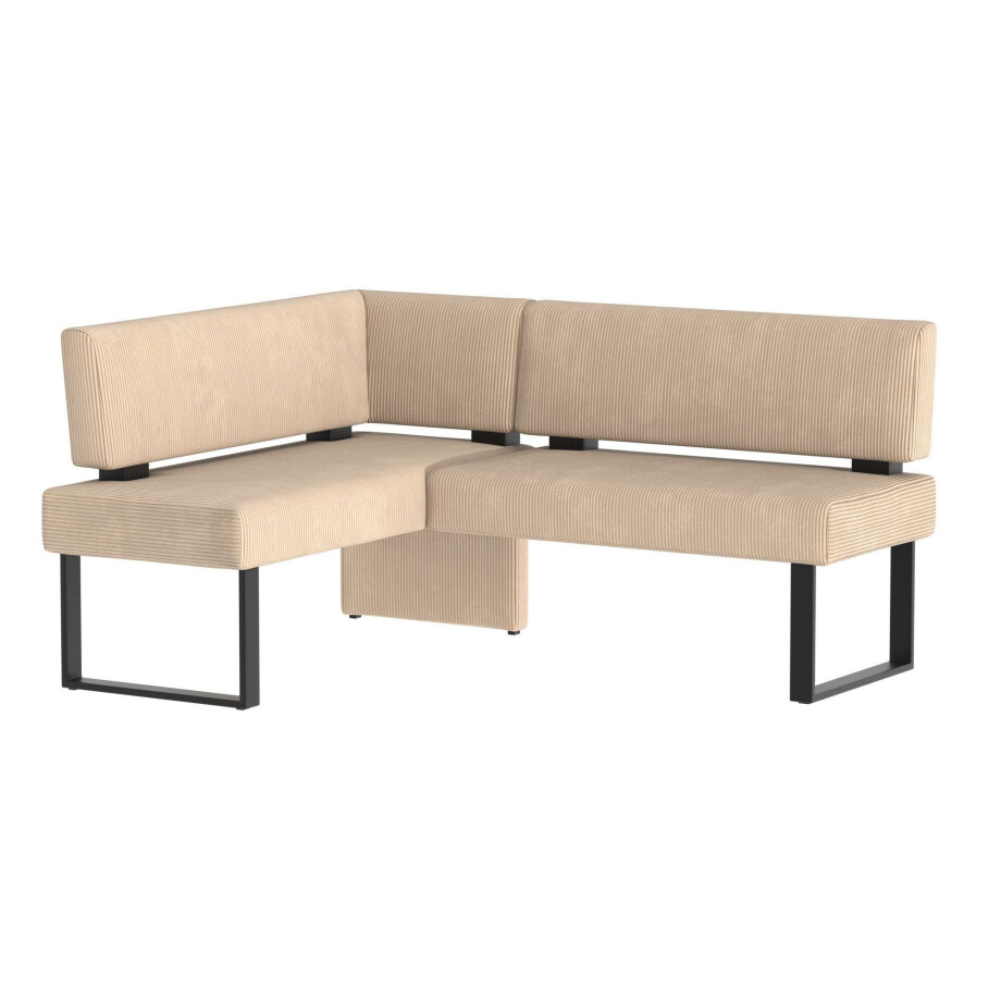 Home affaire Hoekbank Oliver met metalen frame, keukenbank verschillende hoezen cord eetkamerbank ottos choice afbeelding 1