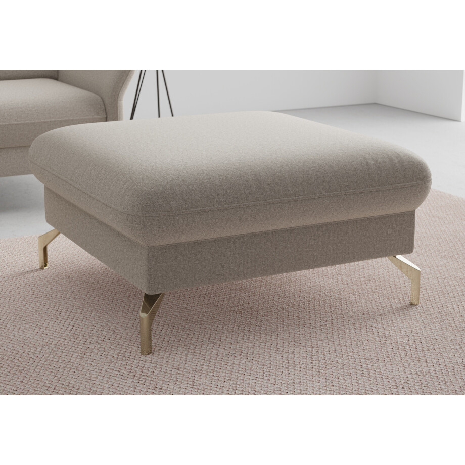 sit&more Hocker Fashion met binnenvering, met gesatineerde nikkel poten afbeelding 1