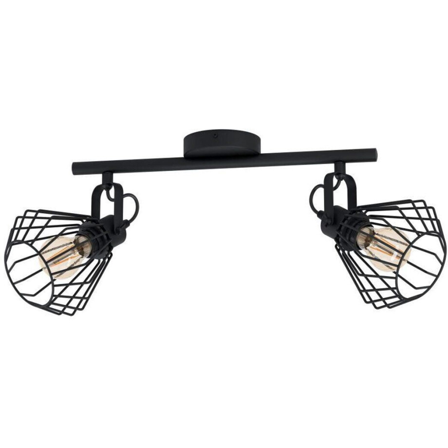 EGLO Plafondspot TABILLANO Plafondlamp vintage, industrieel, staal, woonkamerlamp in zwart (1 stuk) afbeelding 1