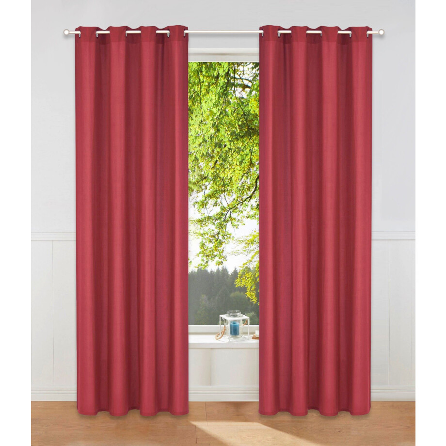 my home Gordijn Raja 2-pack, bestseller, effen, modern, onderhoudsvriendelijke microvezel (2 stuks) afbeelding 1