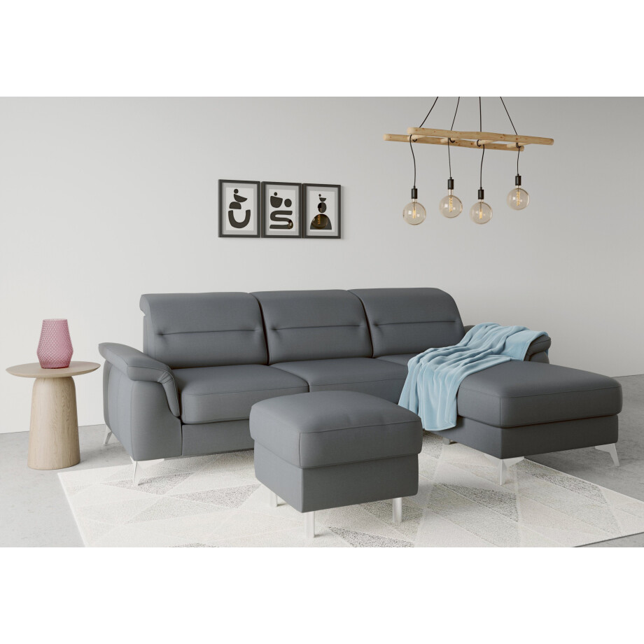 sit&more Hocker met bergruimte Sinatra Zitoppervlak is afneembaar, chroomkleurige, metalen poten afbeelding 