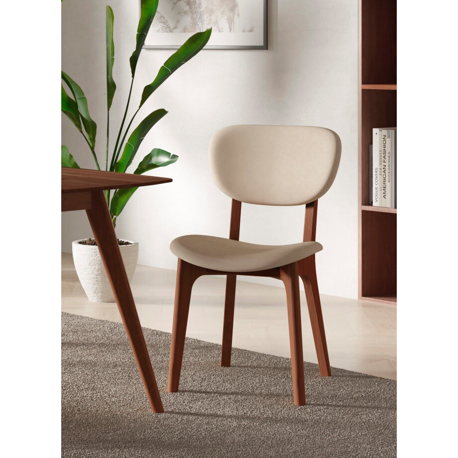 INOSIGN Stoel COZY Made in Italy Frame in beuken, kersen- of notenhout, massief hout, designstoel (set, 2 stuks) afbeelding 1
