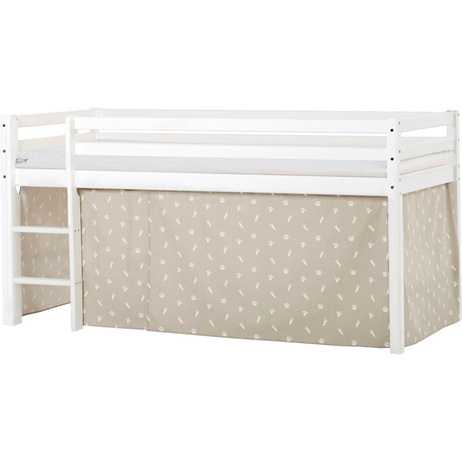 Hoppekids Hoogslaper ECO Dream, kinderbed, speelbed, halfhoog bed van massief hout afbeelding 