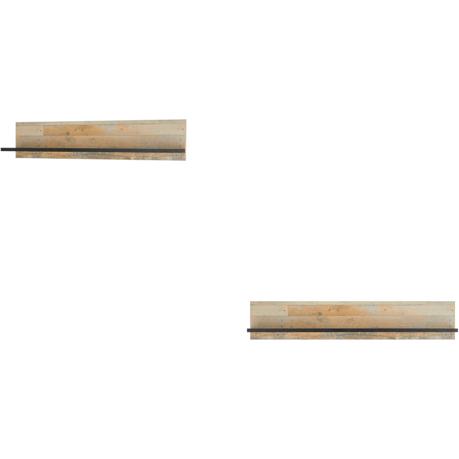 Home affaire Wandplank Sherwood Breedte 160 cm, in modern houtdecor, 28 mm dikke legplanken afbeelding 1