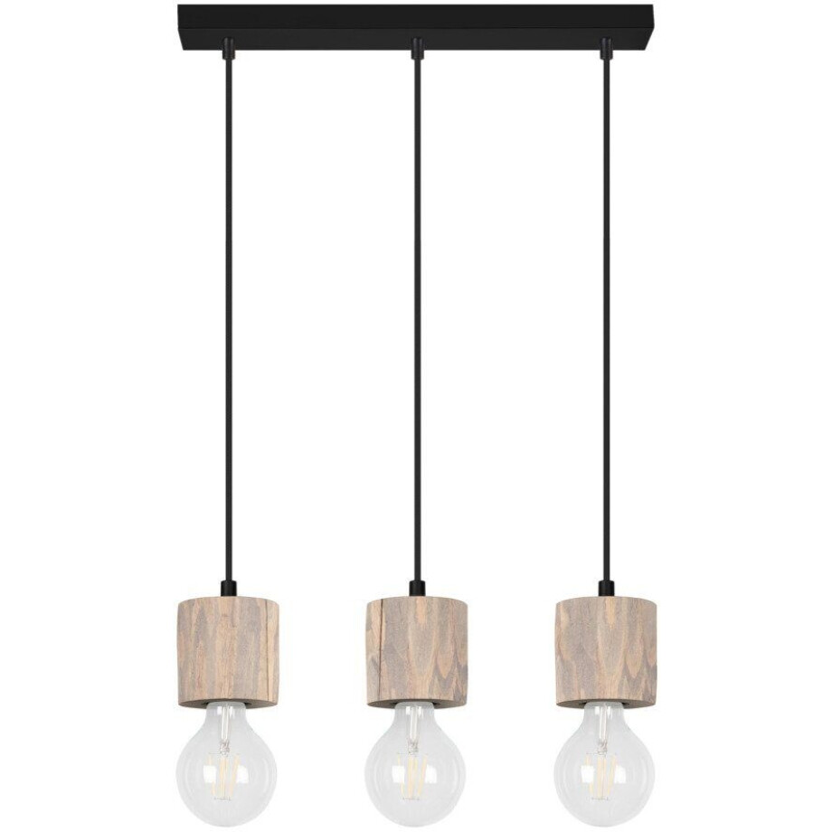 SPOT Light Plafondlampen PINO Hanglamp, natuurproduct van massief hout, duurzaam, kabel in te korten afbeelding 1