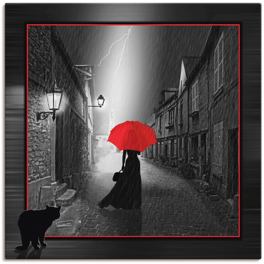 Artland Artprint De vrouw met de rode kap 2 als artprint op linnen, poster, muursticker in verschillende maten afbeelding 1