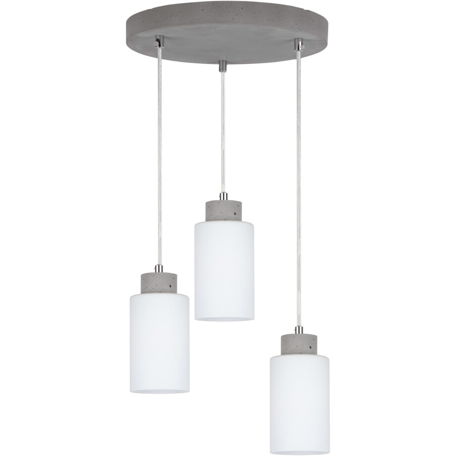 SPOT Light Hanglamp Karla Hanglamp, lampenkap van hoogwaardig glas, betonelementen (1 stuk) afbeelding 1