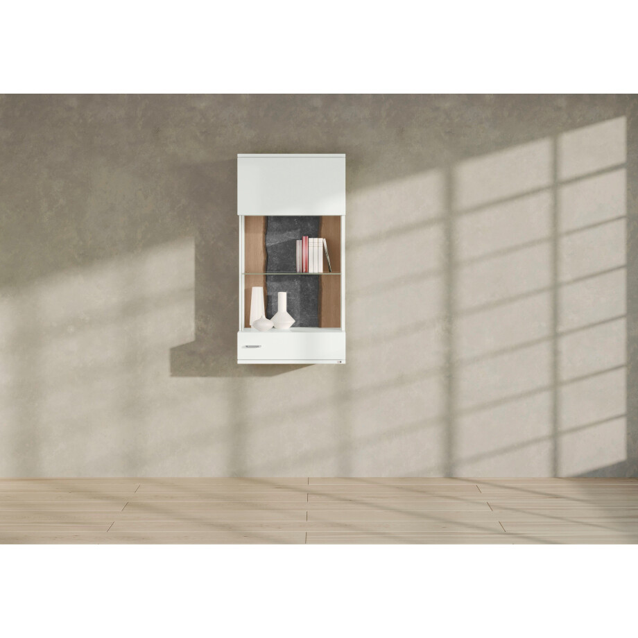 set one by Musterring Vitrinekast Tacoma Type 21/22, hoogte 126,4 cm, met getinte glasdeur afbeelding 1