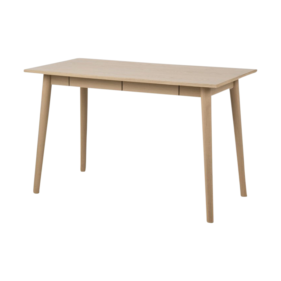 Dex houten bureau naturel - Met twee lades - 120 x 60 cm afbeelding 1