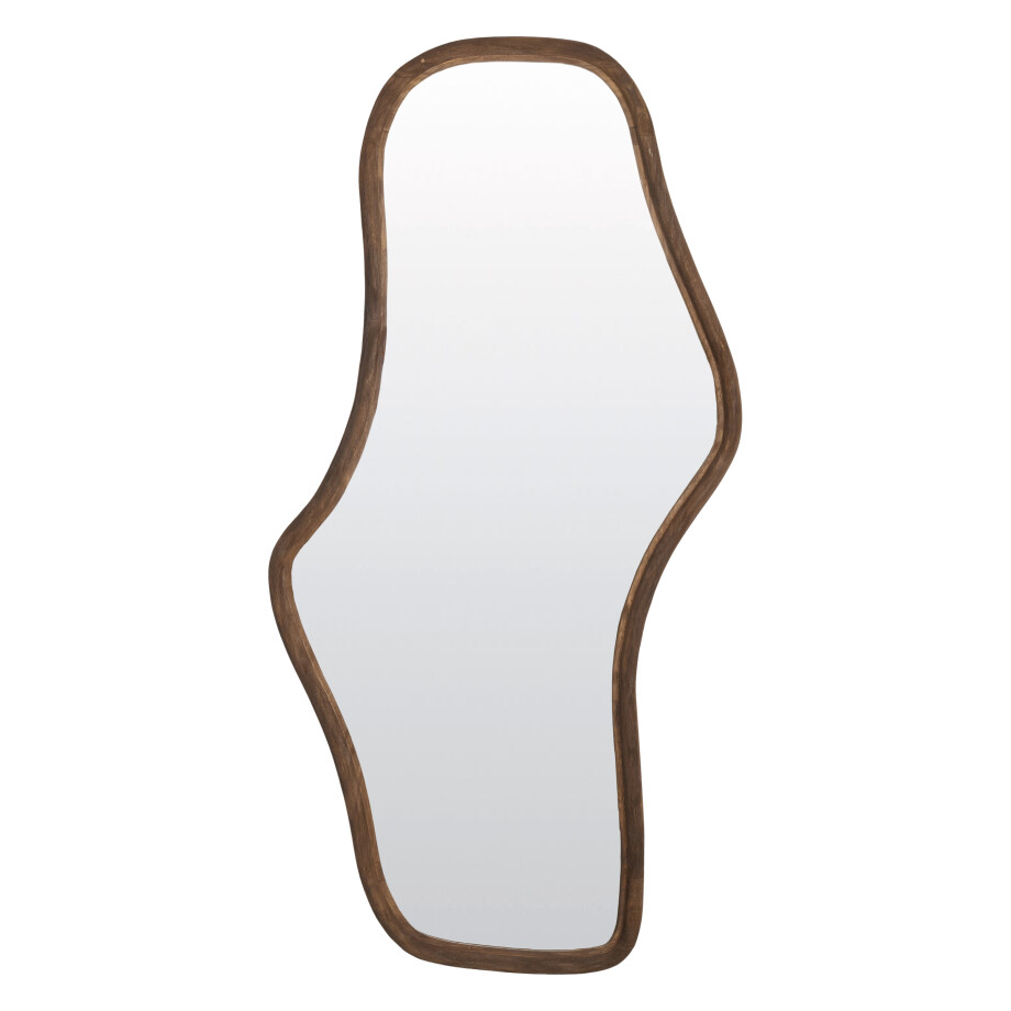 Light & Living Organische Spiegel 'Celano' Mangohout, 161 x 80cm, kleur Donkerbruin afbeelding 1