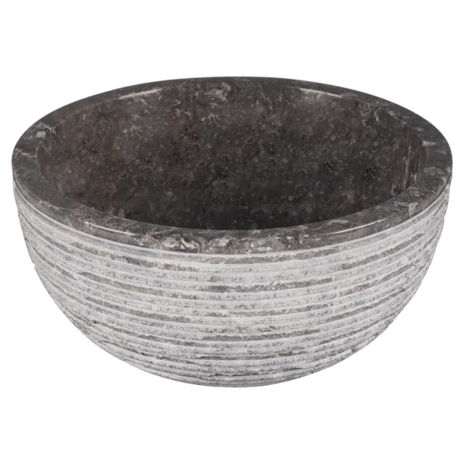 Differnz ALTO Waskom - 38cm - gepolijst natuursteen - grijs 36.102.43 afbeelding 1