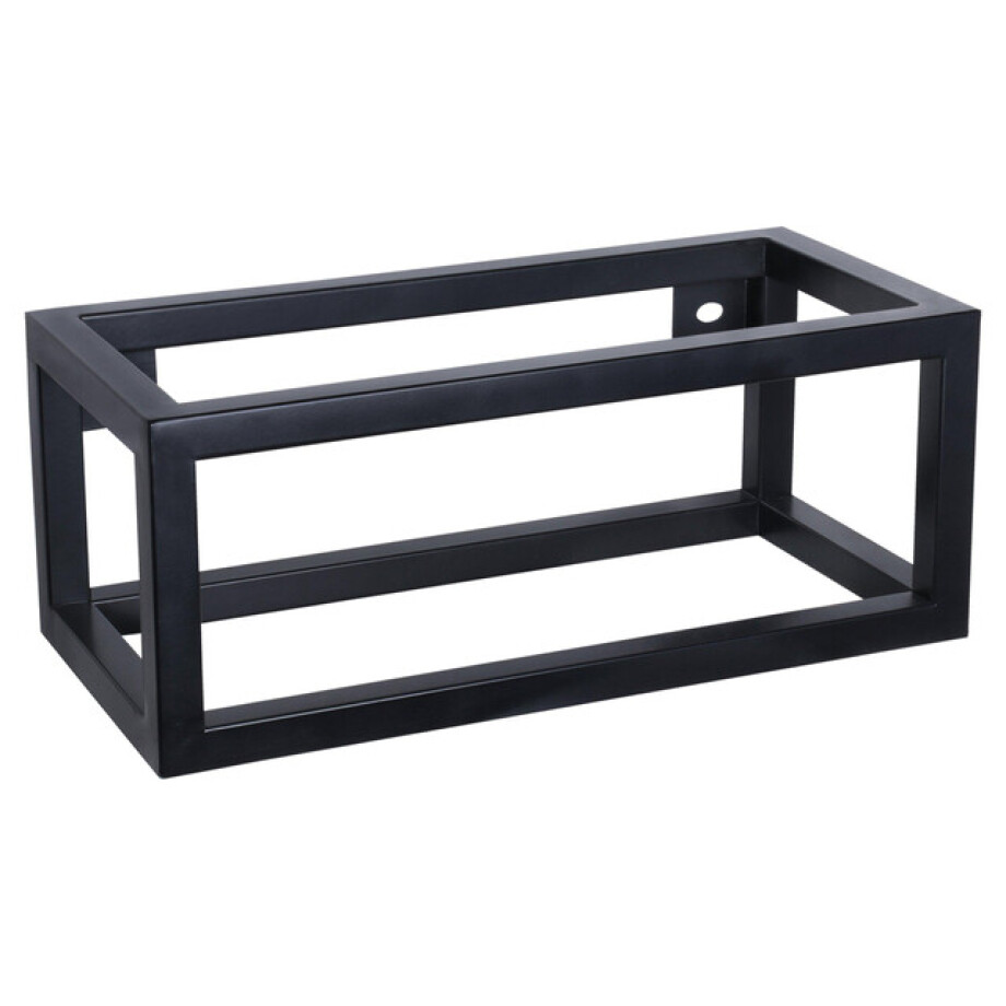 Differnz Handdoekrek Voor fontein 37.5 x 18.5 cm powder coated steel zwart 38.215.02 Differnz Handdoekrek Voor fontein 37.5 x 18.5 cm powder coated steel zwart 38.215.02 afbeelding 1