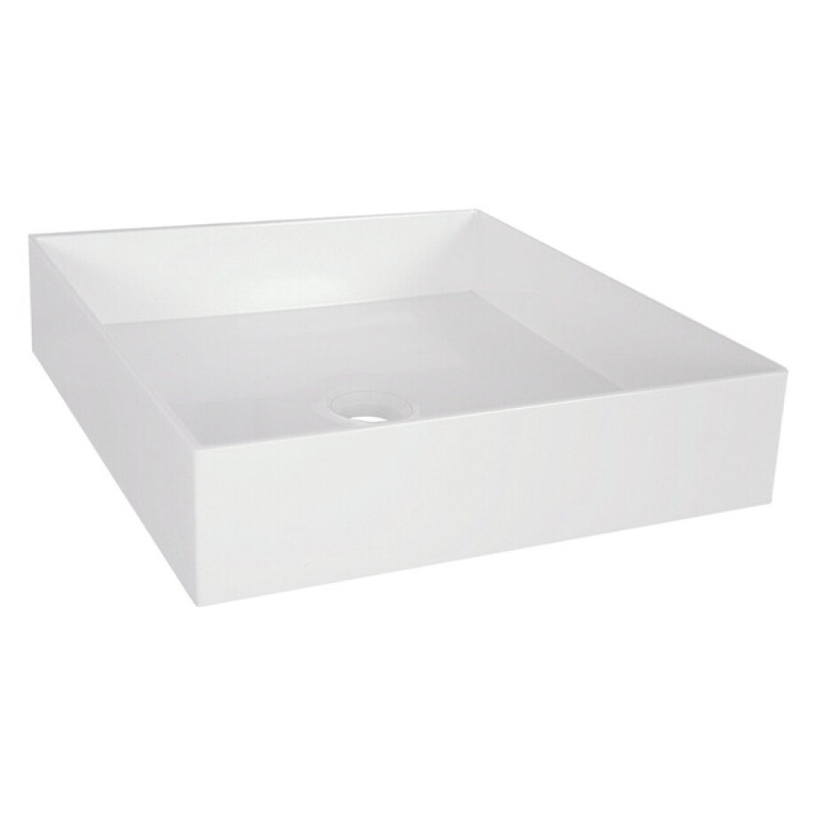 Differnz Jura Waskom Vierkant 42X42X10cm Poly wit 38.253.04 afbeelding 1