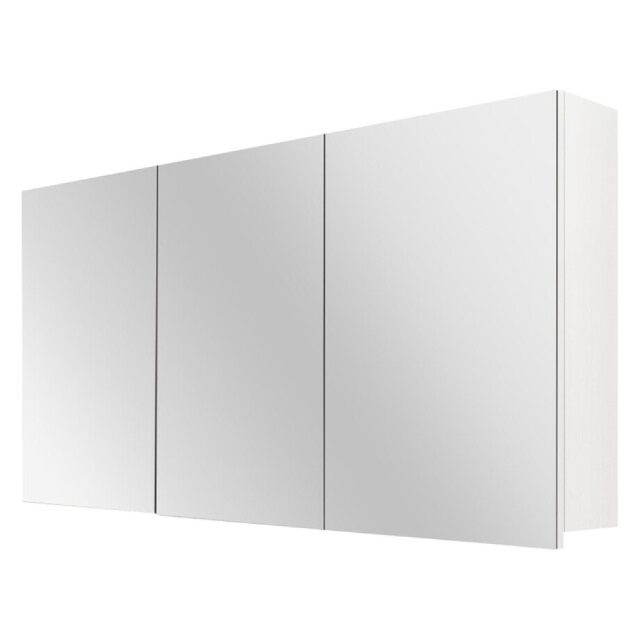 Differnz kast 120x60x15cm 3 deuren met spiegel MDF Wit 36.701.16 afbeelding 1