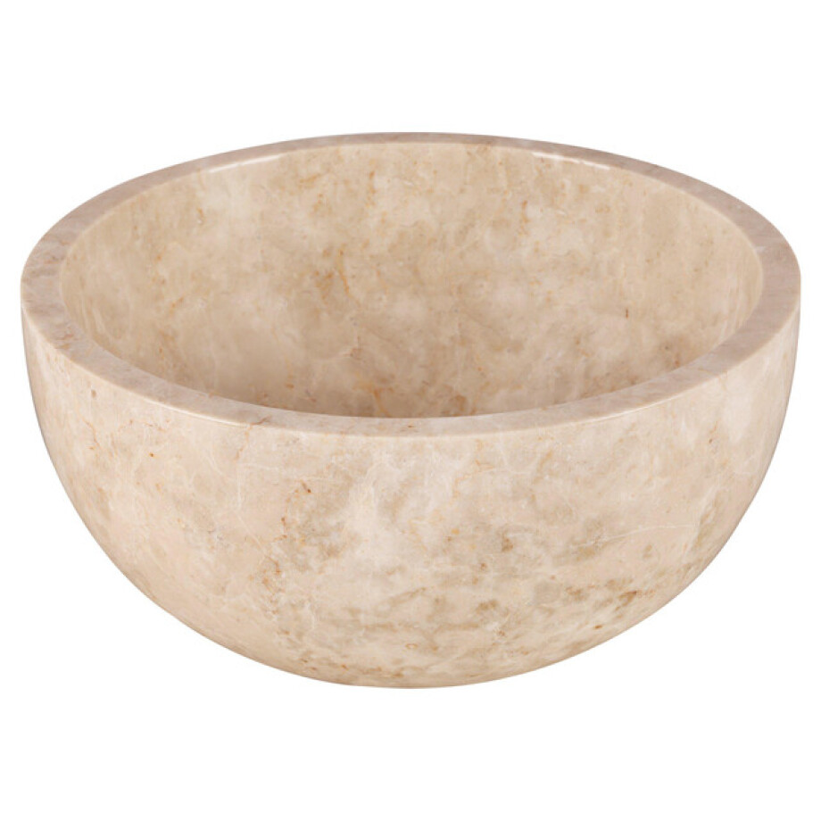 Differnz LODI Waskom - 38cm - gepolijst natuursteen - beige 36.102.46 Differnz LODI Waskom - 38cm - gepolijst natuursteen - beige 36.102.46 afbeelding 1