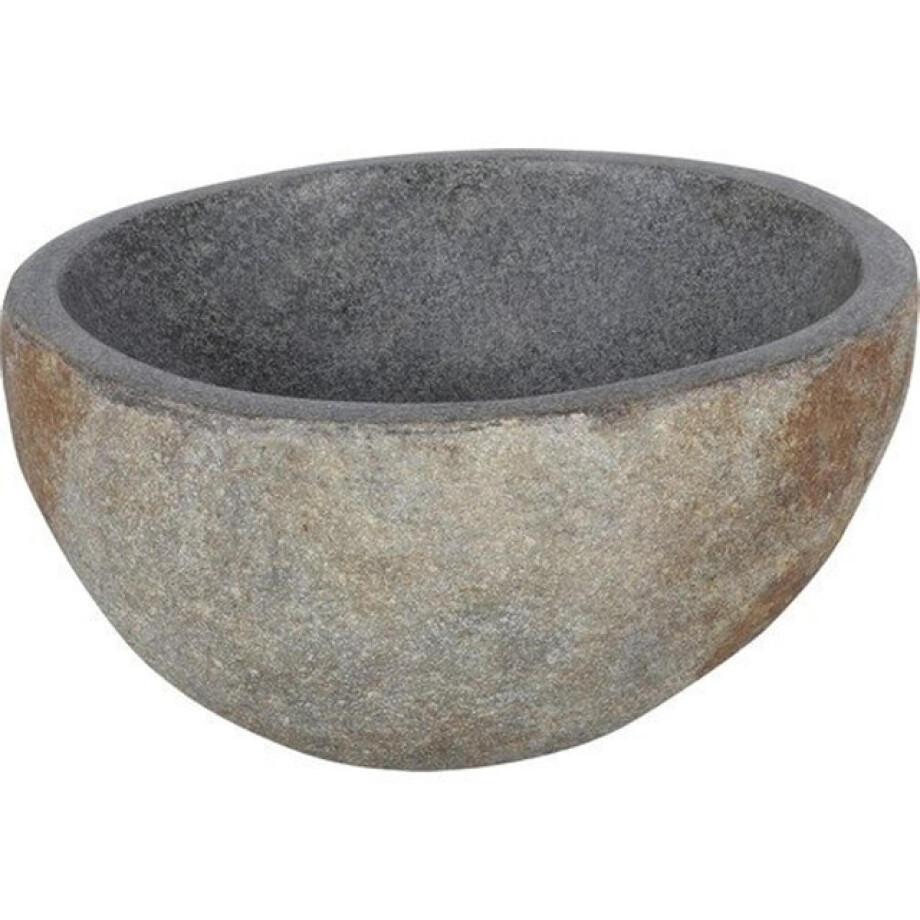 Differnz Lombok waskom - 36cm - rond - riviersteen grijs 36.102.52 afbeelding 1