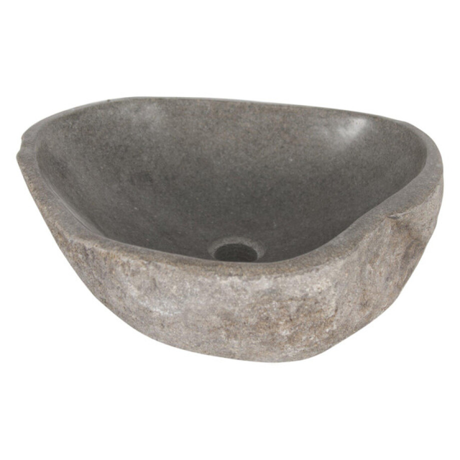 Differnz Lombok waskom 40x50cm riviersteen grijs 36.102.03 afbeelding 1