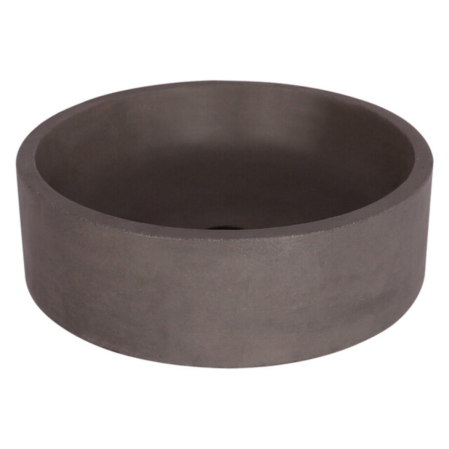 Differnz Marba Waskom Rond 42x13cm Beton Donker grijs 38.251.22 afbeelding 1