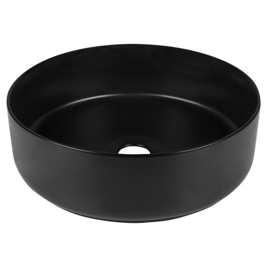 Differnz Mira Waskom Keramiek diameter 36 x 12 cm zwart 38.010.52 Differnz Mira Waskom Keramiek diameter 36 x 12 cm zwart 38.010.52 afbeelding 1