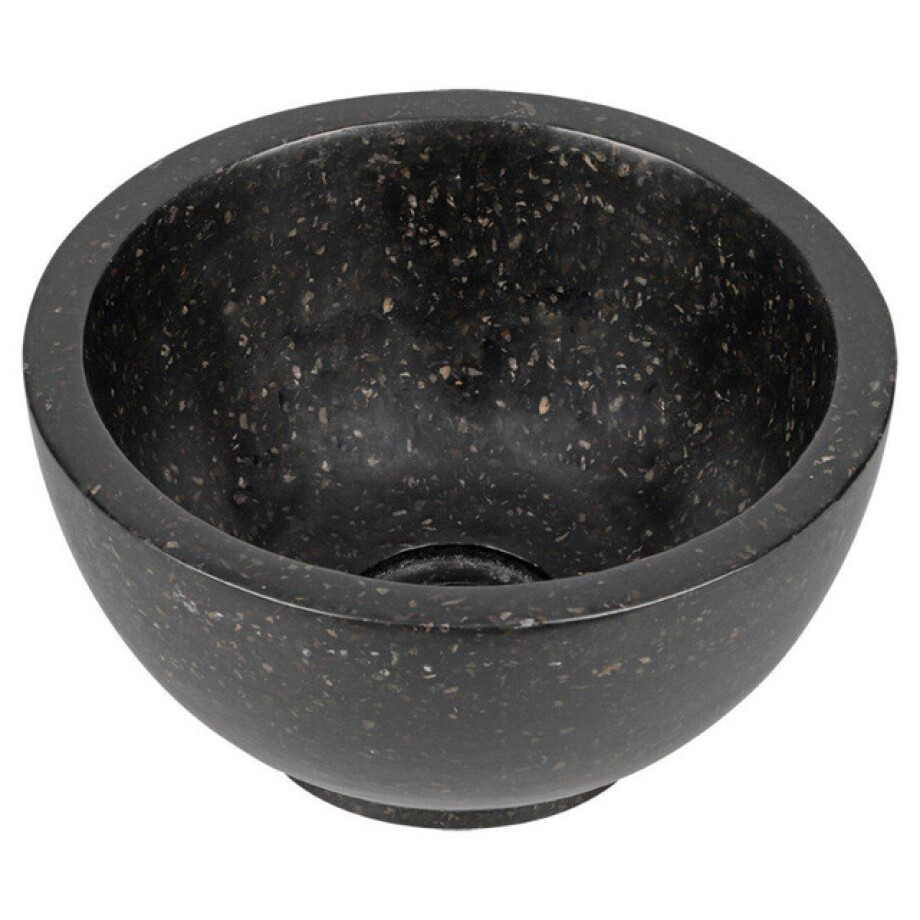 Differnz River waskom - 23x23x12cm - terrazzo zwart 36.102.27 afbeelding 1