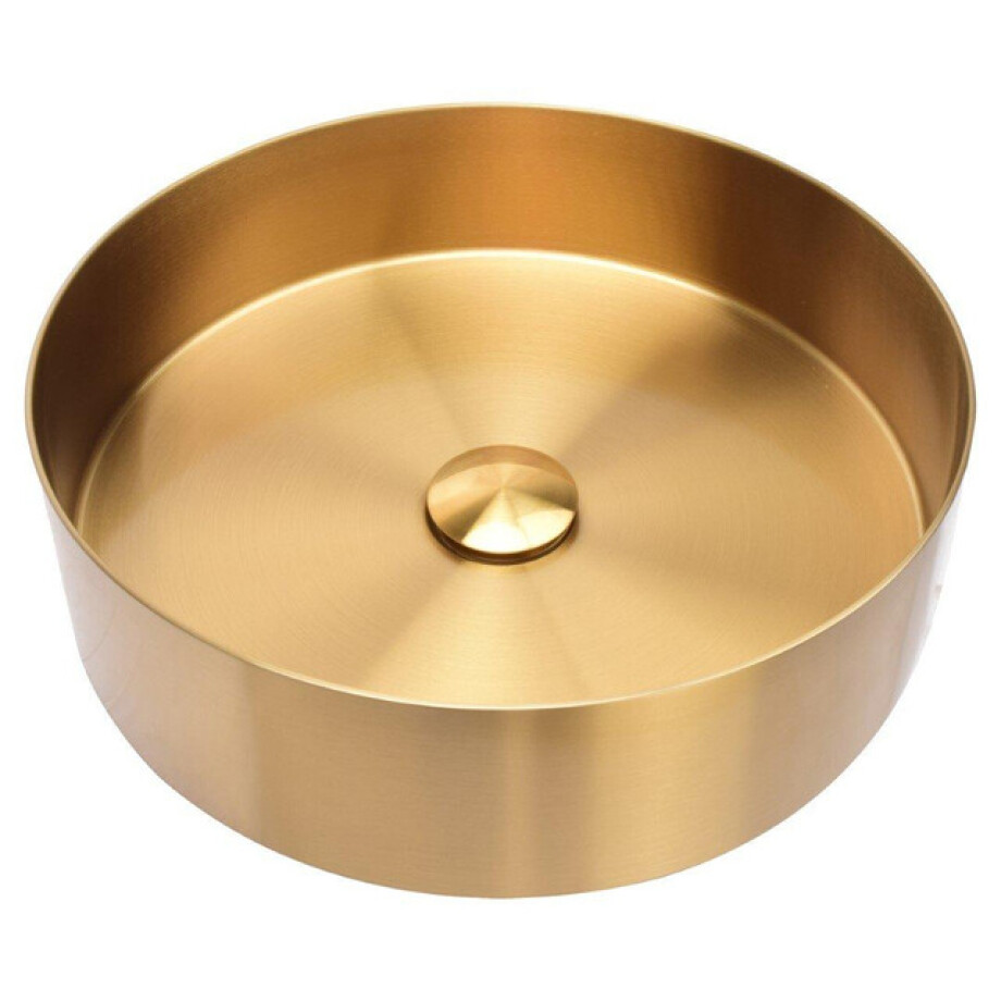 Differnz waskom 40x40x11cm RVS goud 38.010.72 afbeelding 1