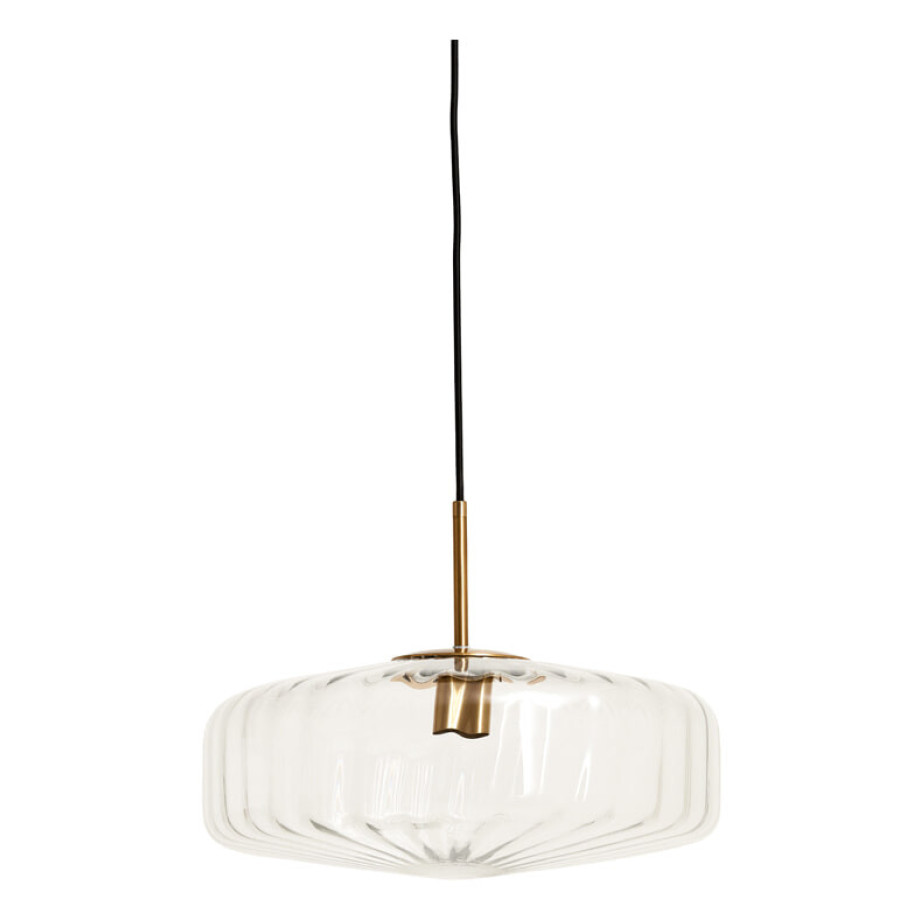 Light & Living Hanglamp 'Pleat' Glas, 40cm, kleur Transparant afbeelding 1