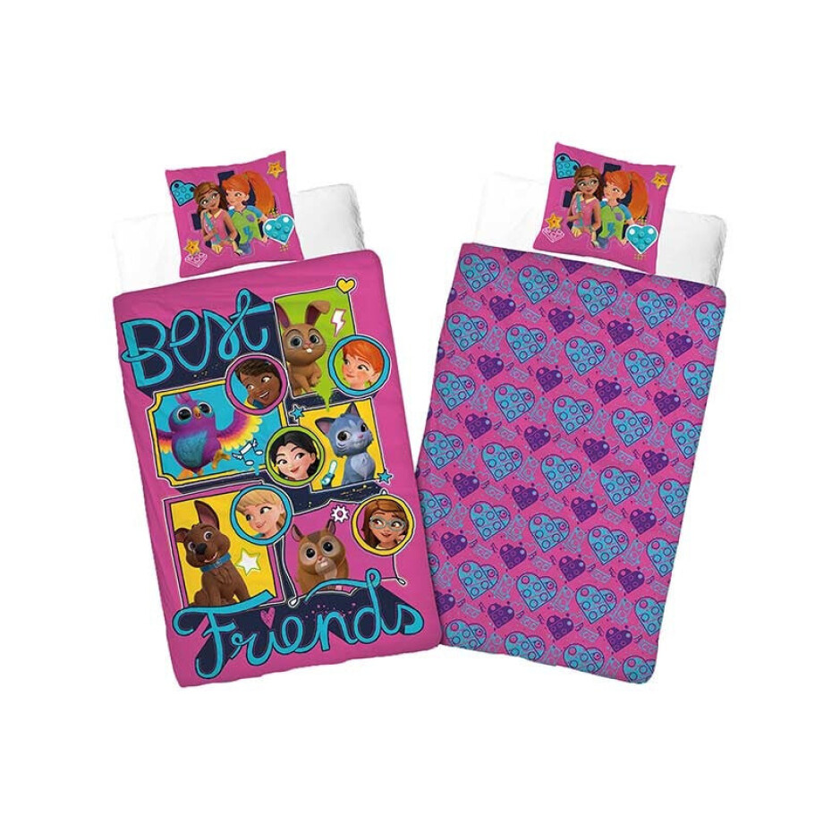 Kinderdekbedovertrek Katoen - 140x200 Cm Roze - - Divers - Dekbed-Discounter.nl Kinderdekbedovertrek Katoen - 140x200 Cm Roze - - Divers - Dekbed-Discounter.nl afbeelding 1