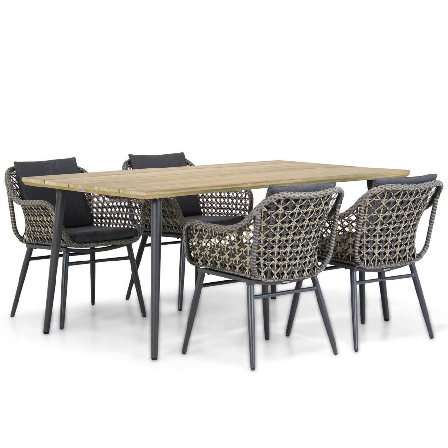 Lifestyle Dolphin/Montana 180 cm dining tuinset 5-delig afbeelding 1