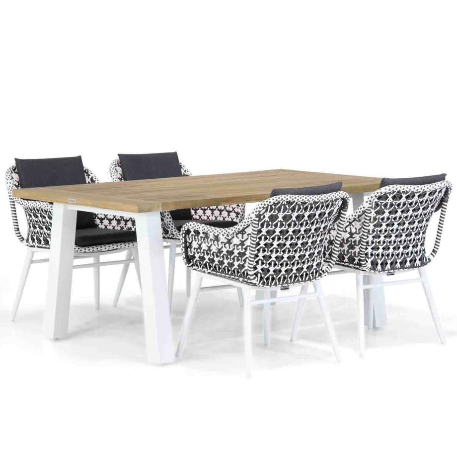 Lifestyle Dolphin/Glasgow 180 cm dining tuinset 5-delig afbeelding 1