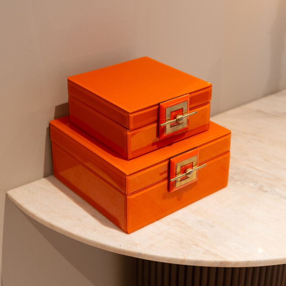 Richmond Juwelenbox 'Bodine' klein, kleur Oranje afbeelding 1