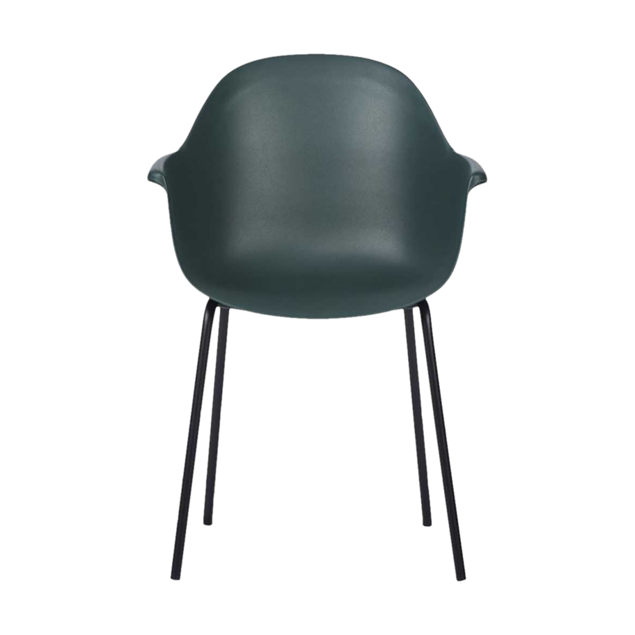 Dorian kunststof tuinstoel donkergroen Dorian kunststof tuinstoel donkergroen afbeelding 1