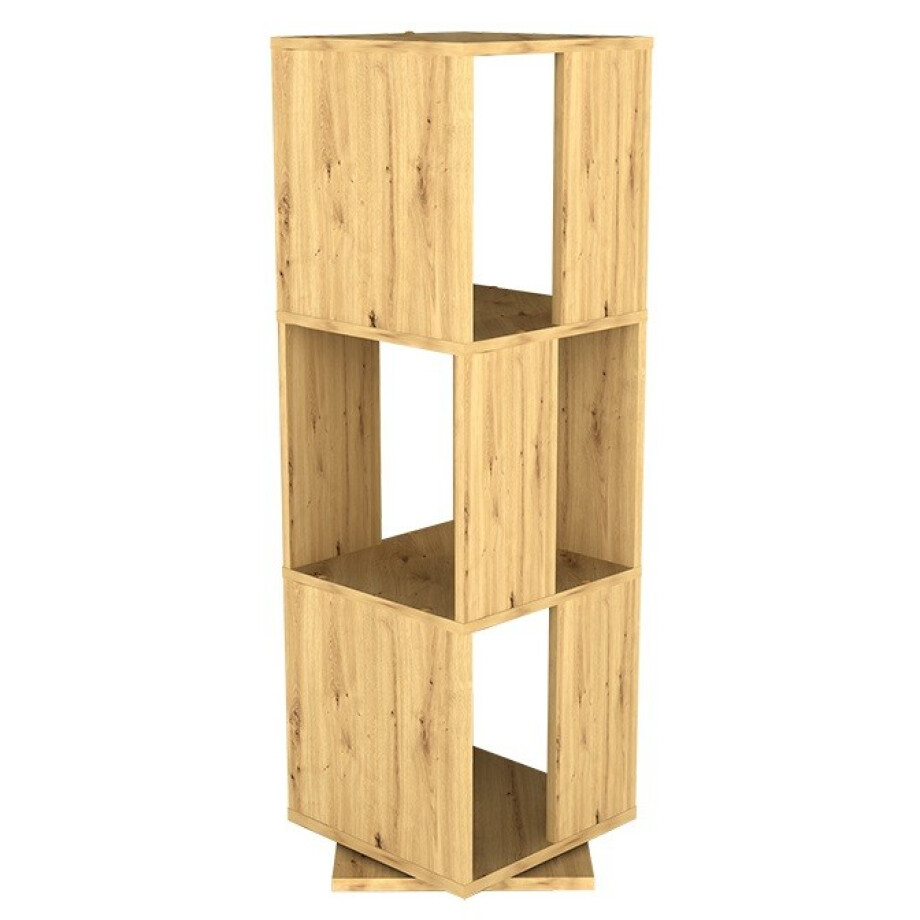 Rotator Ordnerkast Tower 108 cm hoog in artisan eiken Rotator Ordnerkast Tower 108 cm hoog in artisan eiken afbeelding 1