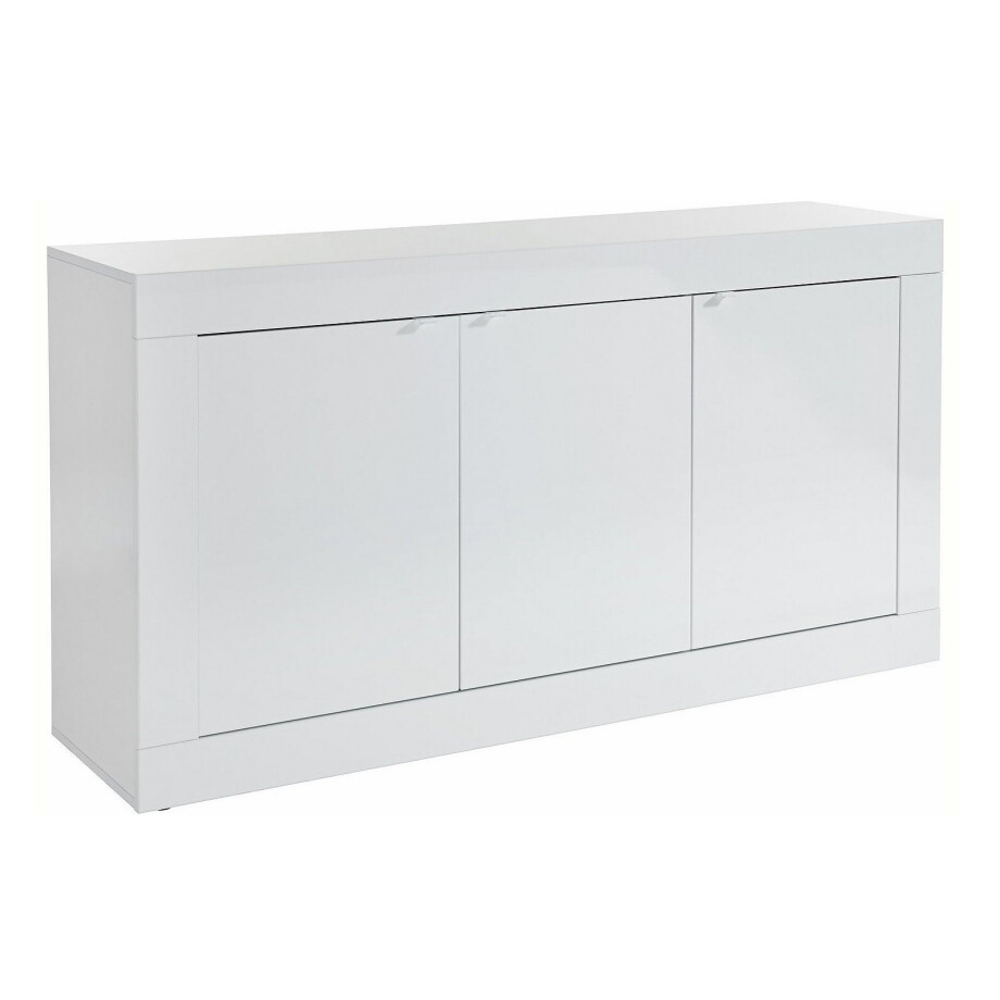 Dressoir Basic 160 cm breed hoogglans wit afbeelding 1