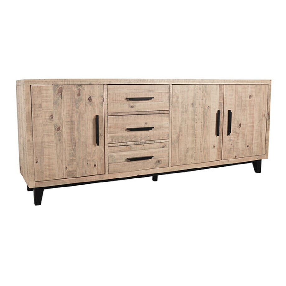 LABEL51 Dressoir 'Lima' Grenenhout, 200cm afbeelding 1
