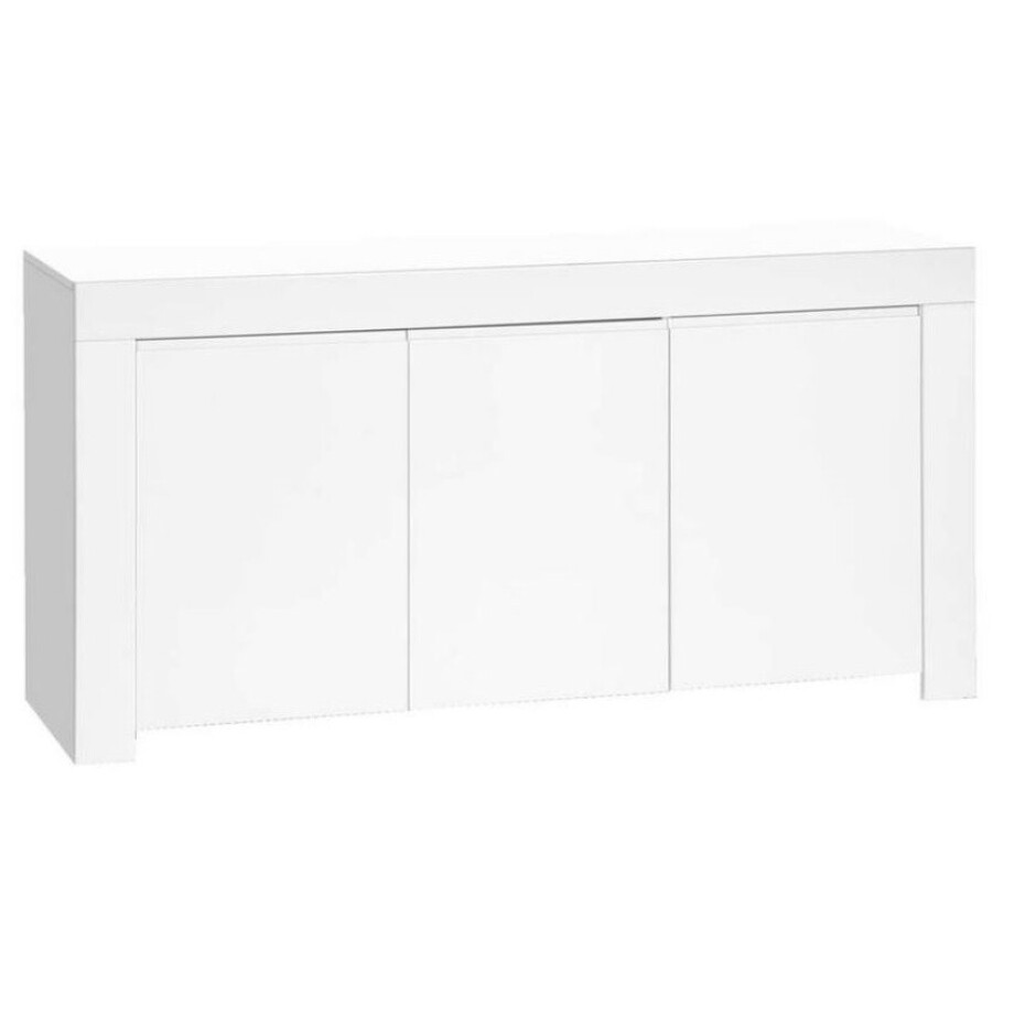 Dressoir Amalfi 160 cm breed hoogglans wit afbeelding 1