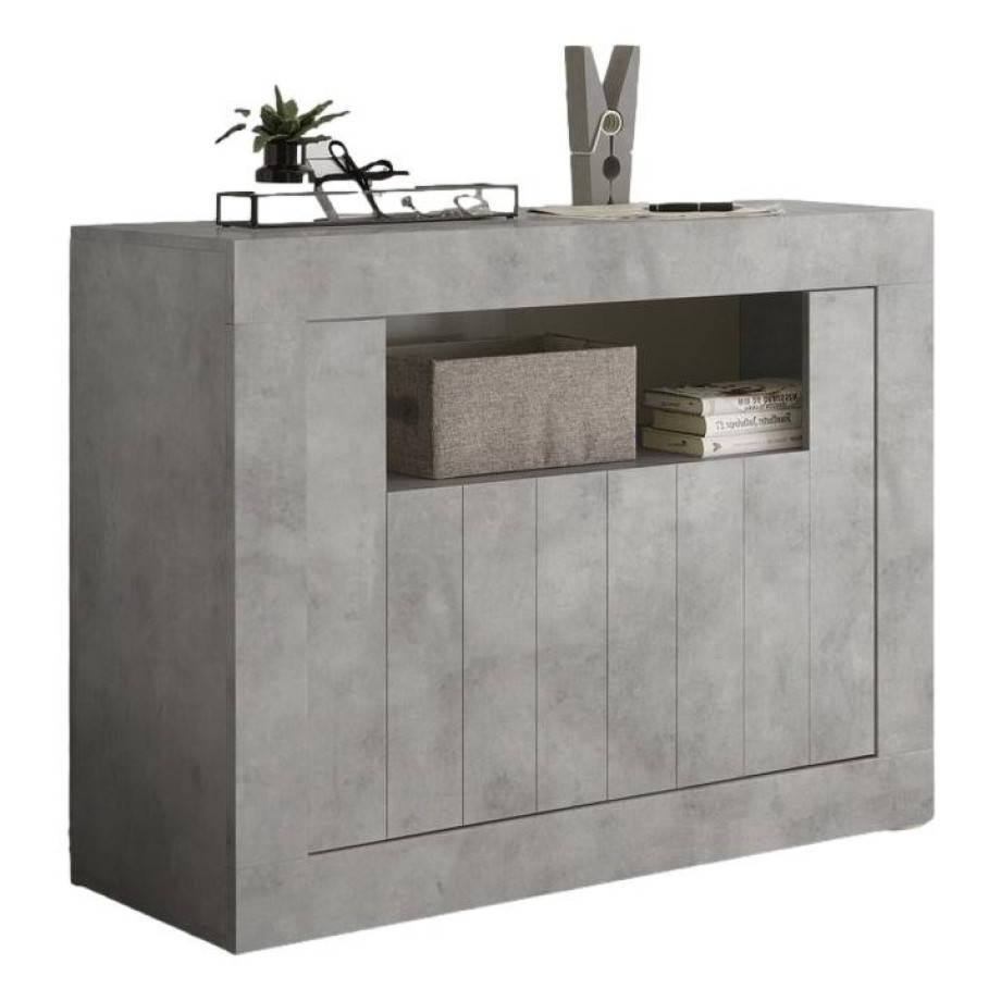 Dressoir Urbino 110 cm breed in grijs beton afbeelding 1