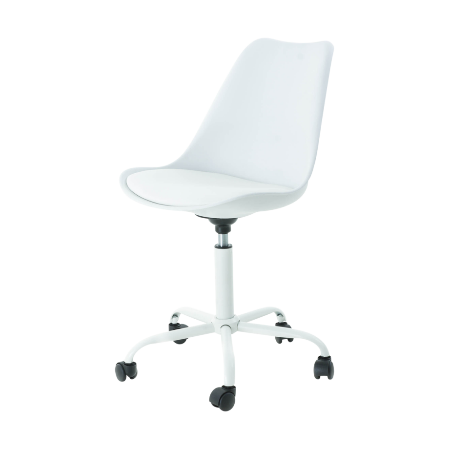 Kontar bureaustoel wit - wit onderstel Kontar bureaustoel wit - wit onderstel afbeelding 1