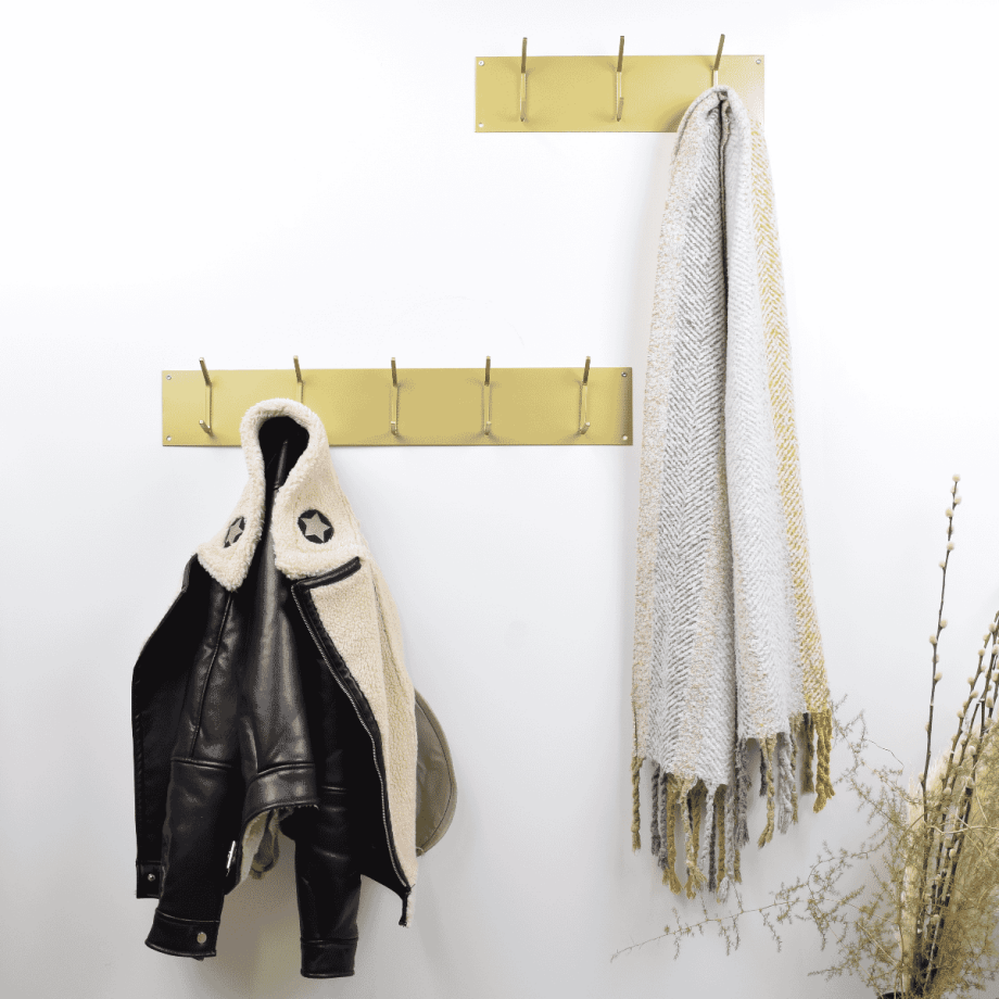 Urban Interiors Kapstok 'Factory' Met 6 haken, kleur Goud afbeelding 1