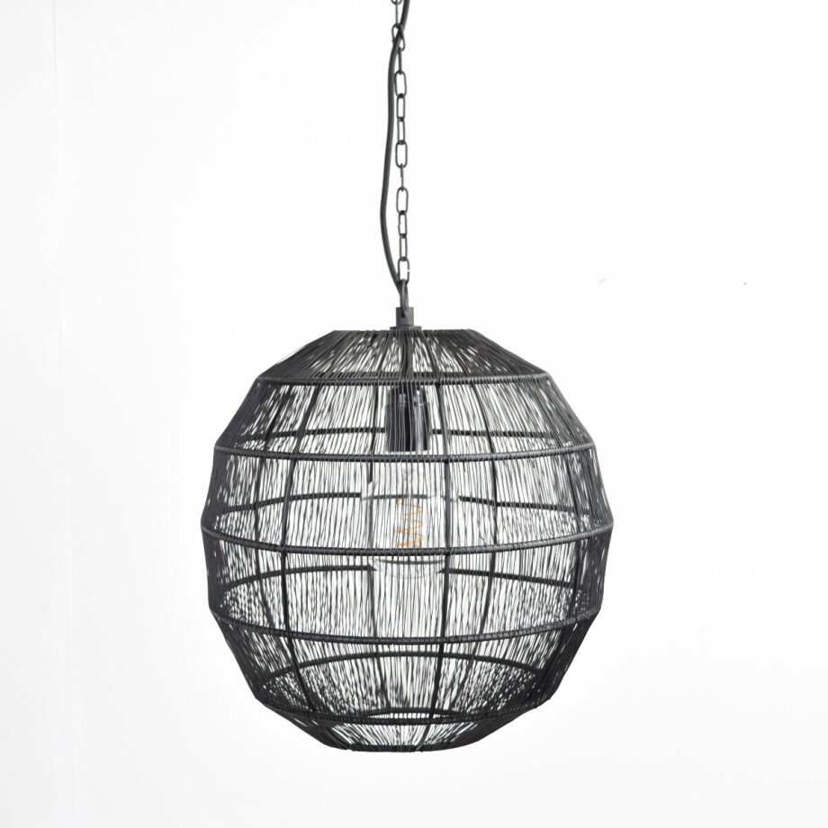 Urban Interiors Hanglamp 'Vida' Ø35cm, kleur Zwart Urban Interiors Hanglamp 'Vida' Ø35cm, kleur Zwart afbeelding 1