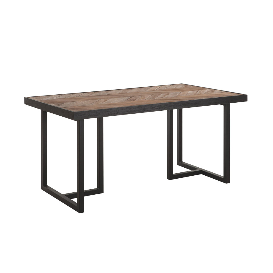 DTP Home Eettafel 'Criss Cross' Hout en staal, 240 x 100cm afbeelding 1