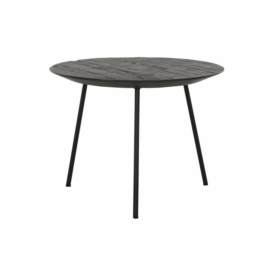DTP Home Salontafel 'Jupiter' Teakhout, 50cm, kleur Zwart DTP Home Salontafel 'Jupiter' Teakhout, 50cm, kleur Zwart afbeelding 1